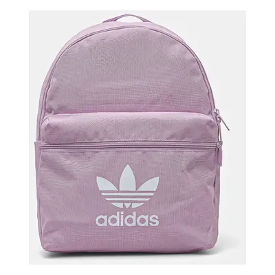 Batoh adidas Originals Adicolor dámský, fialová barva, velký, s potiskem, JI9433