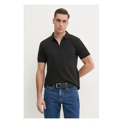 Polo tričko Calvin Klein černá barva, K10K114128