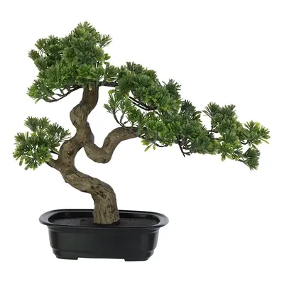 Umělý stromek v květináči J-Line Podocarpus Bonsai více barev