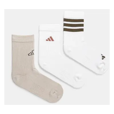 Ponožky adidas LOGO PACK 3PP 3-pack bílá barva, JD5830