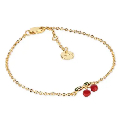 Pozlacený stříbrný náramek Konges Sløjd 24K GOLD PLATED CHERRY BRACELET KS102266