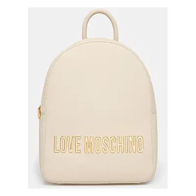 Batoh Love Moschino dámský, béžová barva, velký, s aplikací, JC4193PP1