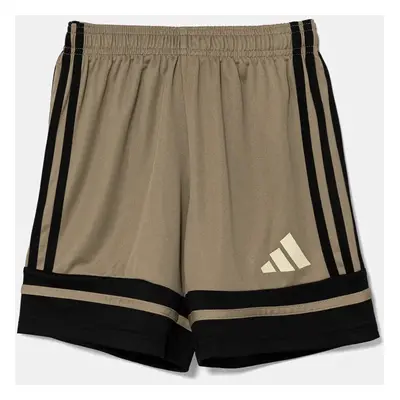 Dětské kraťasy adidas Performance zelená barva, s aplikací, nastavitelný pas, JP3418