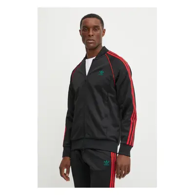 Mikina adidas Originals SST TT pánská, černá barva, s aplikací, JP1223