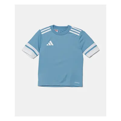 Dětské tričko adidas Performance modrá barva, s potiskem, JJ0050