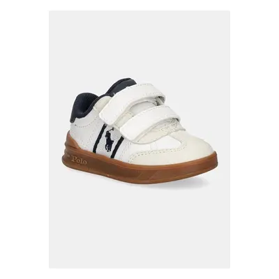 Dětské sneakers boty Polo Ralph Lauren HERITAGE COURT III EZ T-TOE bílá barva, RL00503100