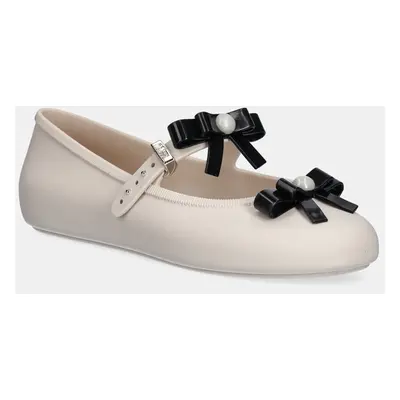 Baleríny Melissa SOFT BALLERINA BOW béžová barva, M 35971