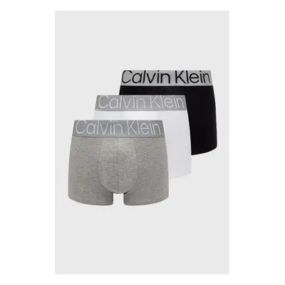 Boxerky Calvin Klein Underwear (3-pack) pánské, bílá barva, 000NB3130A