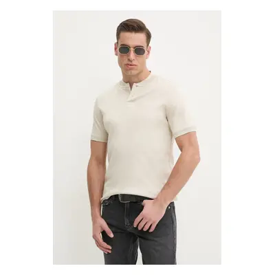 Bavlněné polo tričko Calvin Klein bílá barva, K10K111201