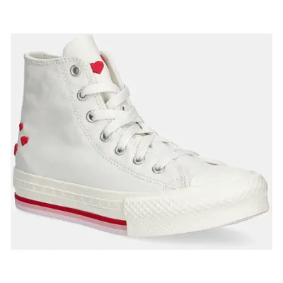 Dětské tenisky Converse Chuck Taylor All Star EVA Lift bílá barva, A10717C