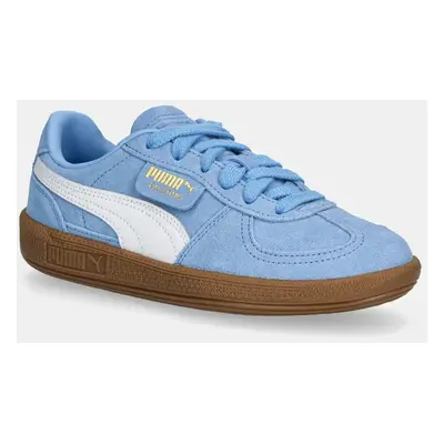 Dětské kožené sneakers boty Puma Palermo modrá barva, 397271