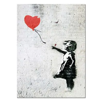 Reprodukce Banksy, Dívka s balonkem 50 x 70 cm