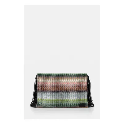 Psaníčko Missoni Clutch Fringes černá barva, MI10064F