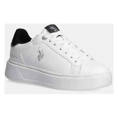 Sneakers boty U.S. Polo Assn. YVONNE bílá barva, YVONNE001W/DY1