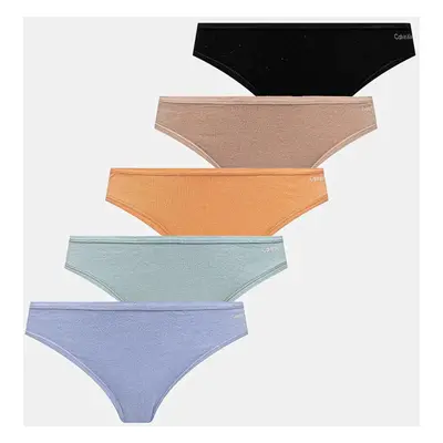 Kalhotky Calvin Klein Underwear 5-pack oranžová barva, 000QD5251E