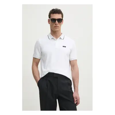 Polo tričko Calvin Klein bílá barva, K10K114141