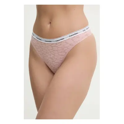 Tanga Calvin Klein Underwear růžová barva