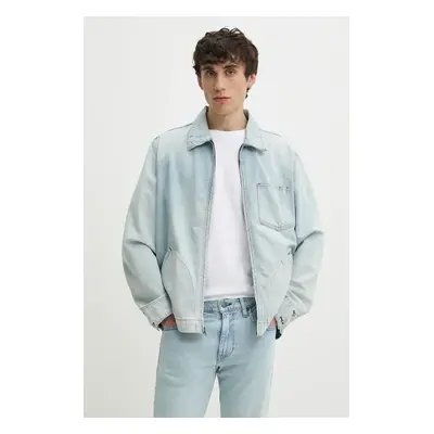 Džínová bunda Levi's pánská, modrá barva, přechodná, oversize, A8635