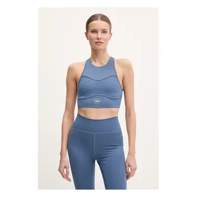 Sportovní podprsenka adidas by Stella McCartney TruePurpose modrá barva, JJ0119