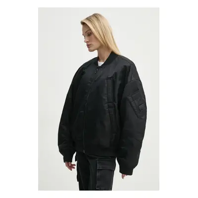 Bomber bunda G-Star Raw černá barva, přechodná, D25989-C143