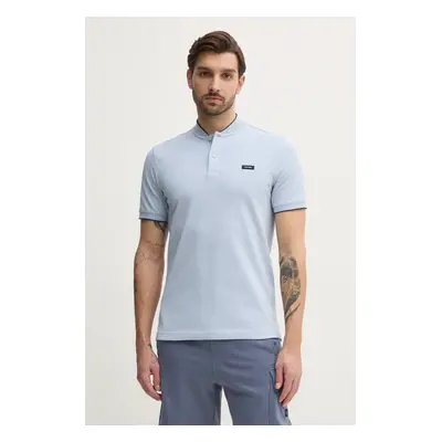 Polo tričko Calvin Klein modrá barva, K10K114139