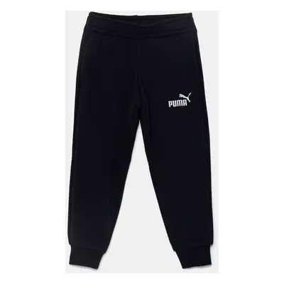 Dětské tepláky Puma ESS No. 1 Logo Sweatpants TR tmavomodrá barva, hladké, 684934