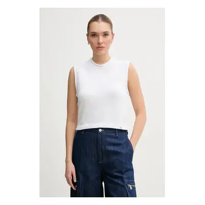 Vesta Calvin Klein Jeans bílá barva, J20J225226