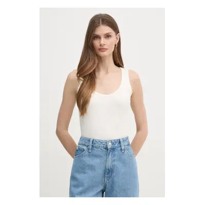 Top Calvin Klein dámský, béžová barva, K20K208246