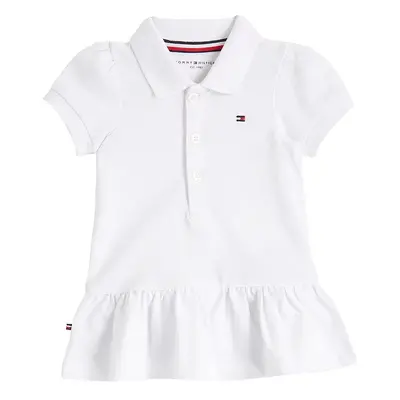 Kojenecké šaty Tommy Hilfiger bílá barva, mini, KN0KN02045