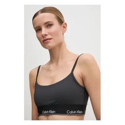 Sportovní podprsenka Calvin Klein Performance černá barva, LVGWS5K136