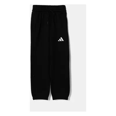 Dětské tepláky adidas černá barva, hladké, JC9765