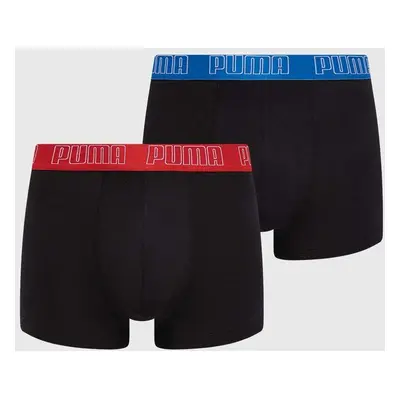 Boxerky Puma 2-pack pánské, černá barva, 938321