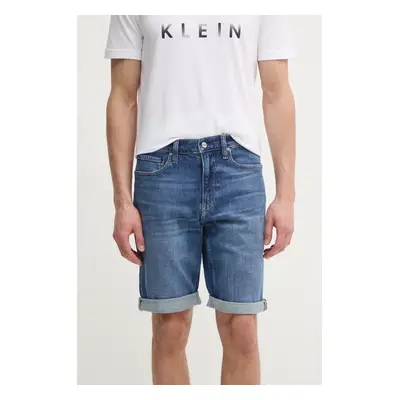 Džínové šortky Calvin Klein pánské, modrá barva, K10K114075