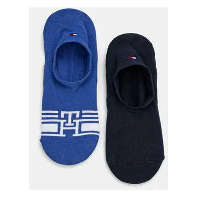 Ponožky Tommy Hilfiger 2-pack pánské, modrá barva, 701232940