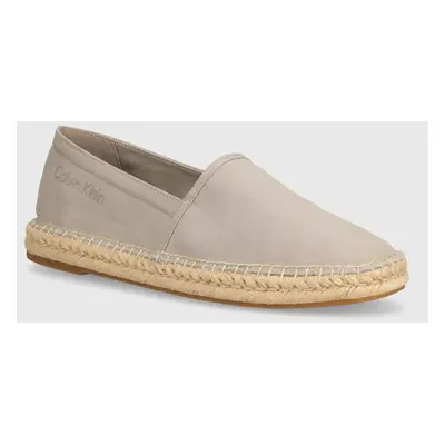 Espadrilky Calvin Klein ESPADRILLE CV béžová barva, HM0HM00539