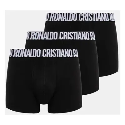 Boxerky CR7 Cristiano Ronaldo 3-pack pánské, černá barva, 8100-4900-2757