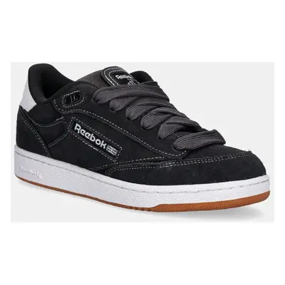 Semišové sneakers boty Reebok Classic CLUB C BULC CLN šedá barva, 100209033