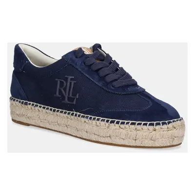 Sneakers boty Lauren Ralph Lauren Luize Snkr tmavomodrá barva, 802959231001