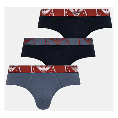 Spodní prádlo Emporio Armani Underwear 3-pack modrá barva, EM000258 AF10778