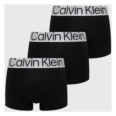 Boxerky Calvin Klein Underwear (3-pack) pánské, černá barva, 000NB3130A