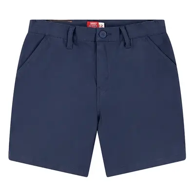 Dětské kraťasy Levi's XX AUTHENTIC CHINO SHORTS tmavomodrá barva, nastavitelný pas, 8EM375