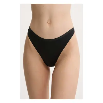 Tanga Calvin Klein Underwear černá barva, LV00QF7820