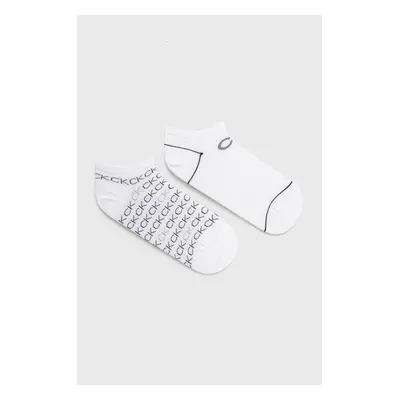 Ponožky Calvin Klein (2-pack) dámské, bílá barva, 701218779