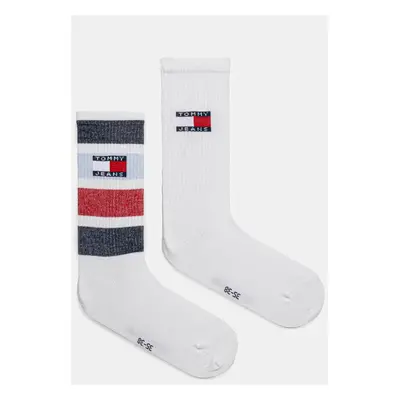 Ponožky Tommy Jeans 2-pack bílá barva, 701232726