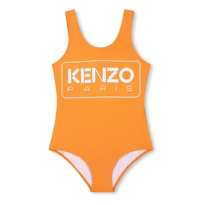 Jednodílné dětské plavky Kenzo Kids oranžová barva, K61186