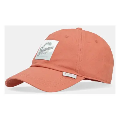 Bavlněná baseballová čepice Columbia Provisions Ball Cap oranžová barva, s aplikací, 2096351