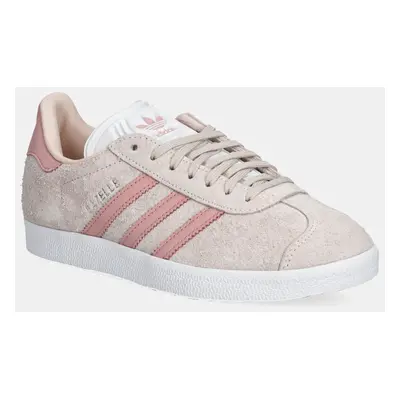 Semišové sneakers boty adidas Originals Gazelle oranžová barva, JH7214