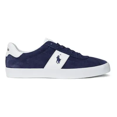 Semišové sneakers boty Polo Ralph Lauren Court Vlc Pp modrá barva, 816961260002