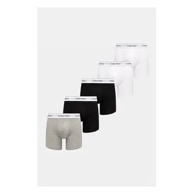 Boxerky Calvin Klein Underwear 5-pack pánské, šedá barva, LV00NB4395