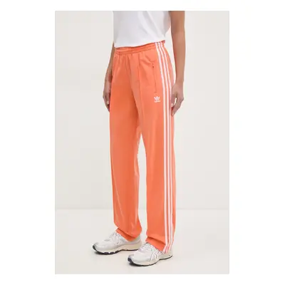 Tepláky adidas Originals Firebird dámské, oranžová barva, s aplikací, JC8286